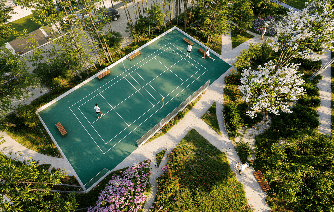 Well-planned sports facility promoting an active and healthy lifestyle.
